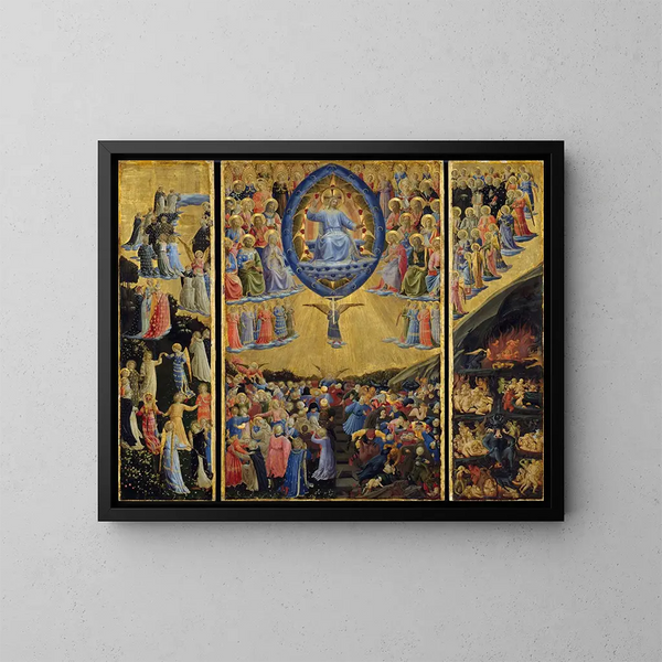 Ostatni Sąd - Fra Angelico — oprawiony obraz na ścianie