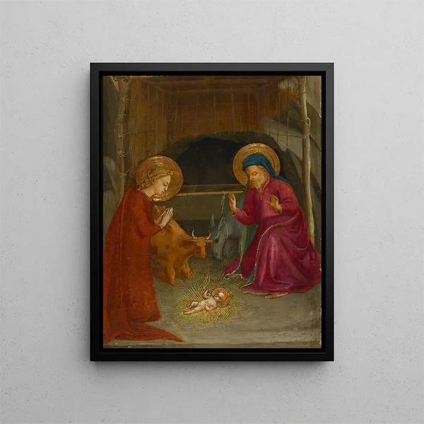 Narodzenie Pańskie - Fra Angelico — oprawiony obraz na ścianie
