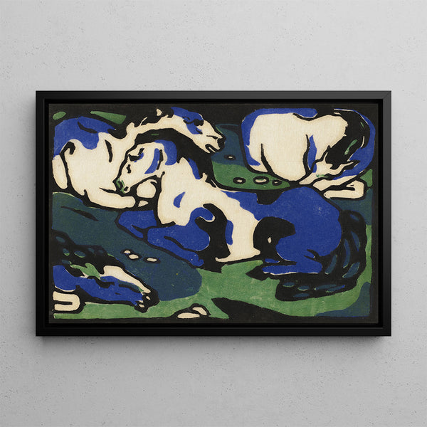 Obraz Konie w spoczynku - Franz Marc | Druk artystyczny