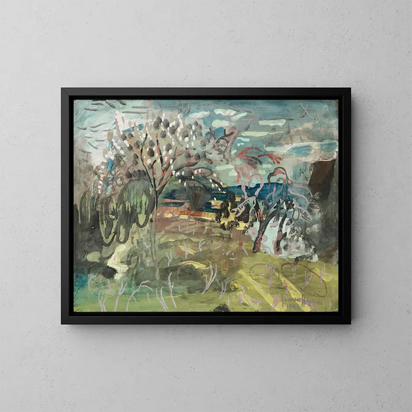 Wiśniowy w Croft, Bradford-on-Tone, Taunton - Frances Hodgkins — oprawiony obraz na ścianie
