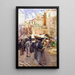 La place du marché à San Remo, Italie - Frances Hodgkins — oprawiony obraz na ścianie