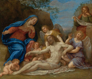 Francesco Albani - Lamentation With The Virgin St John And Angels.webp