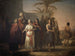 Tobias żegna się z teściami z żoną, aby wrócić do swojego ojca - Francesco Antonibon di Venezia — widok dzieła