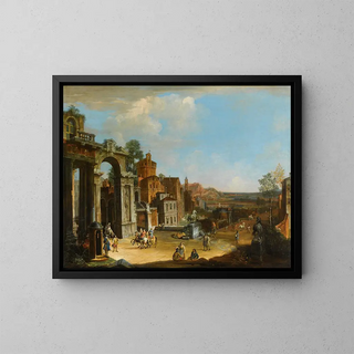 Francesco Battaglioli - Capriccio Architettonico Con Citt Di Fantasia.webp