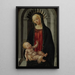 La Vierge à l'Enfant en majesté dans une niche - Francesco Botticini — oprawiony obraz na ścianie