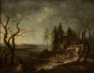 pejzaż zimowy - Francesco Foschi — widok dzieła
