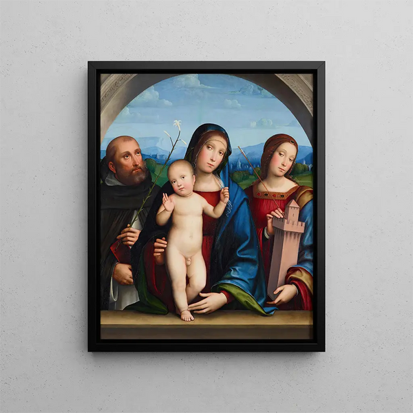 Francesco Francia - Virgin And Child With Ss Dominic And Barbara.webp