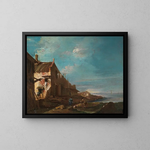 Un caprice architectural côtier - Francesco Guardi — oprawiony obraz na ścianie