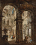 Un caprice architectural - Francesco Guardi — widok dzieła