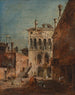 Un caprice architectural avec un campiello - Francesco Guardi — widok dzieła