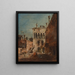 Un caprice architectural avec un campiello - Francesco Guardi — oprawiony obraz na ścianie