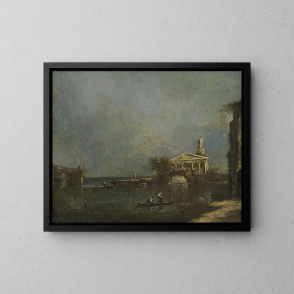 Lagune near Venice - Francesco Guardi — oprawiony obraz na ścianie