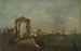 pejzażowy z nabrzeżem i statkami na jeziorze - Francesco Guardi — widok dzieła