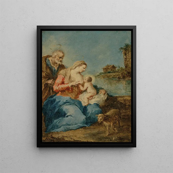 Rodzina Święta - Francesco Guardi — oprawiony obraz na ścianie