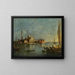 Wenecja, widok na San Giorgio Maggiore - Francesco Guardi — oprawiony obraz na ścianie
