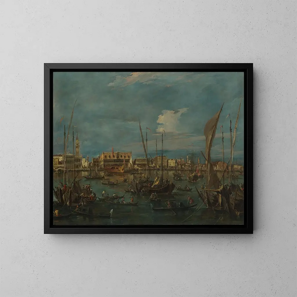 Wenecja z Bacino di San Marco - Francesco Guardi — oprawiony obraz na ścianie