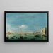 Widok kanału Giudecca i Zattere - Francesco Guardi — oprawiony obraz na ścianie