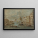Widok na most Rialto w Wenecji - Francesco Guardi — oprawiony obraz na ścianie