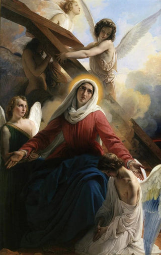 Francesco Hayez - La Vergine addolorata con gli angioli e i segni della passione.webp
