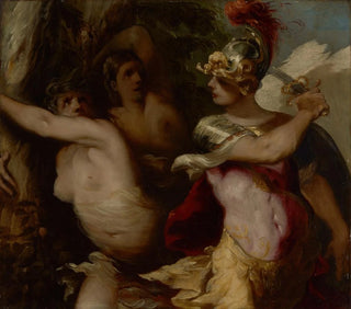 La conquête de Rinaldo dans la forêt enchantée - Francesco Maffei — widok dzieła