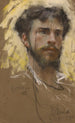 autoportret - Francesco Paolo Michetti — widok dzieła