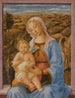 La Vierge et l'Enfant assis sur le rebord d'une fenêtre Un paysage au-delà - Francesco Pesellino — widok dzieła