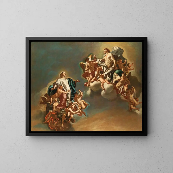 L'Wniebowzięcie Najświętszej Maryi Panny - Francesco Solimena — oprawiony obraz na ścianie