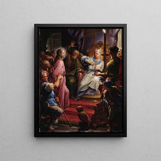 Francesco Trevisani - Christ Before Caiaphas.webp