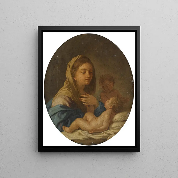 Francesco de Mura - The Madonna And Child With The Infant Saint John The Baptist.webp