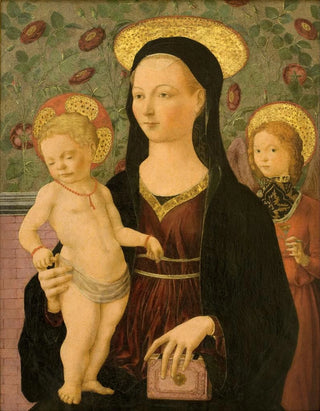 Francesco del Cossa - Virgin and Child with an Angel.webp