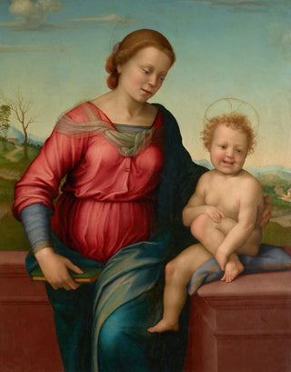 La Vierge et l'Enfant Jésus - Franciabigio — widok dzieła