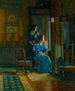 Na okno - Francis Coates Jones — widok dzieła
