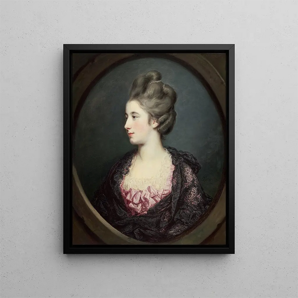 Mme Thomas Horne - Francis Cotes — oprawiony obraz na ścianie