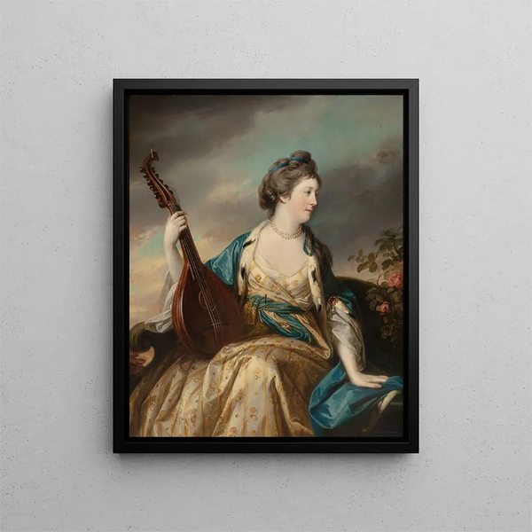 Portret Alice, hrabiny Shipbrook - Francis Cotes — oprawiony obraz na ścianie