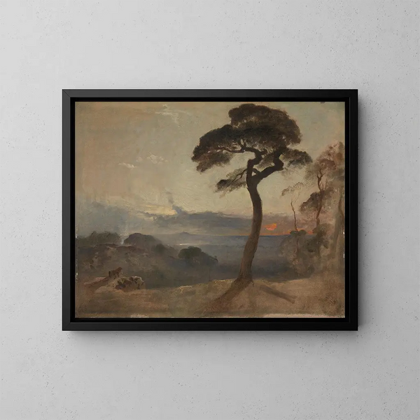 Zachód słońca na Hampstead Heath - Francis Danby — oprawiony obraz na ścianie