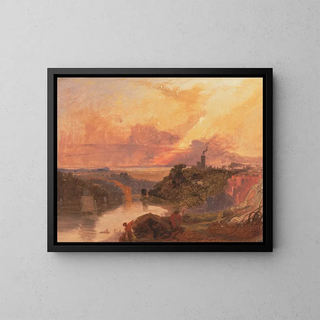 La gorge de l'Avon au coucher du soleil - Francis Danby — oprawiony obraz na ścianie