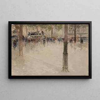 Francis Garat - La station domnibus de lavenue des Gobelins 5me arrondissement ou 13me arrondissement.webp