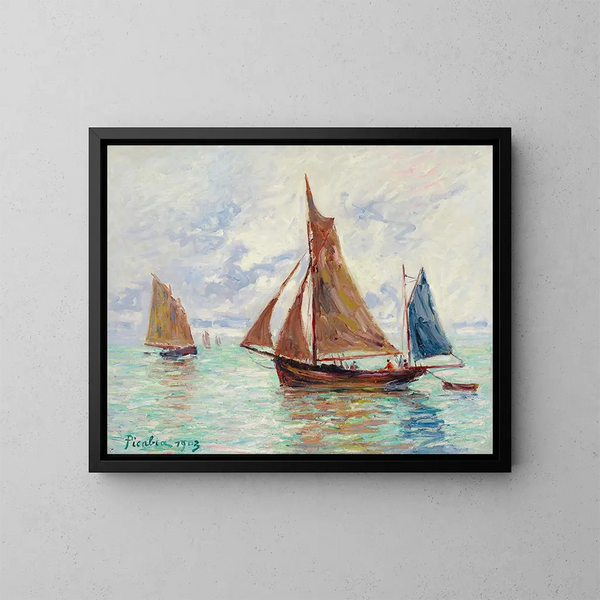 Łodzie rybackie - Francis Picabia — oprawiony obraz na ścianie