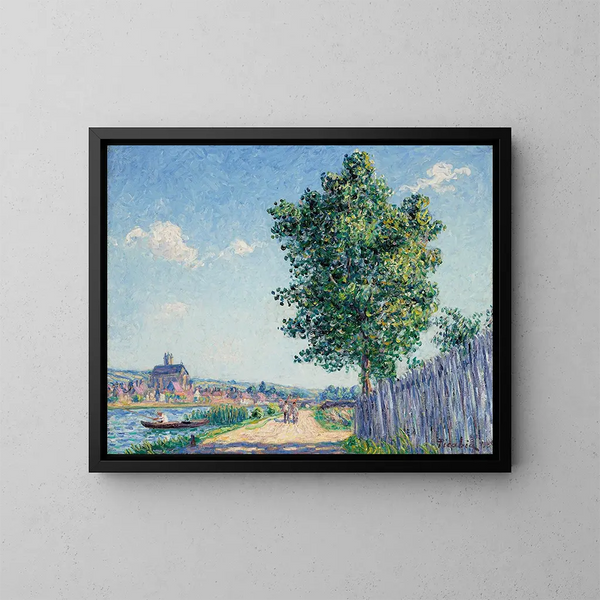 Le peuplier, efekt słońca w Villeneuve-sur-Yonne - Francis Picabia — oprawiony obraz na ścianie