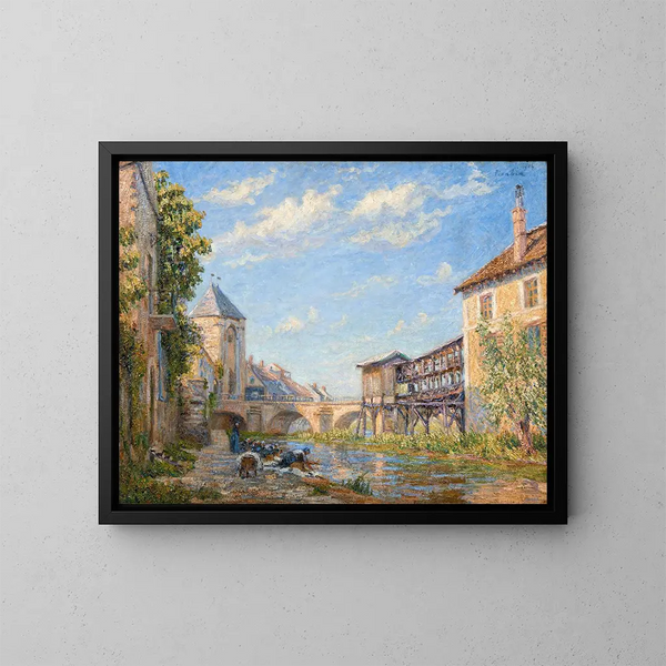 Les laveuses de Moret - Francis Picabia — oprawiony obraz na ścianie