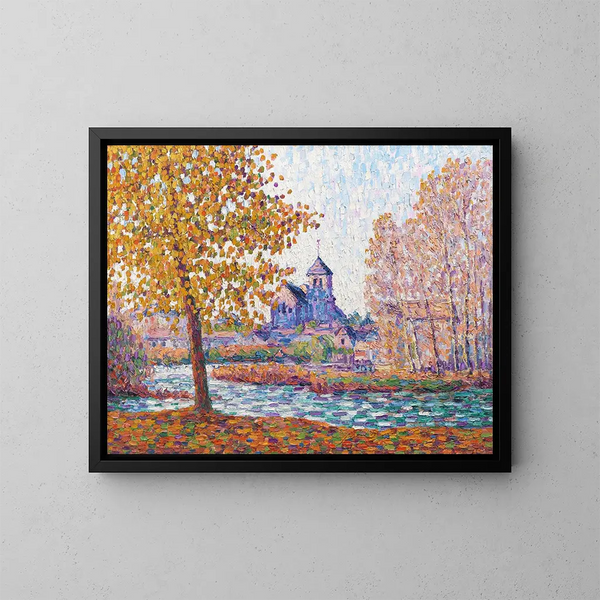 L'église de Montigny, efekt jesieni - Francis Picabia — oprawiony obraz na ścianie