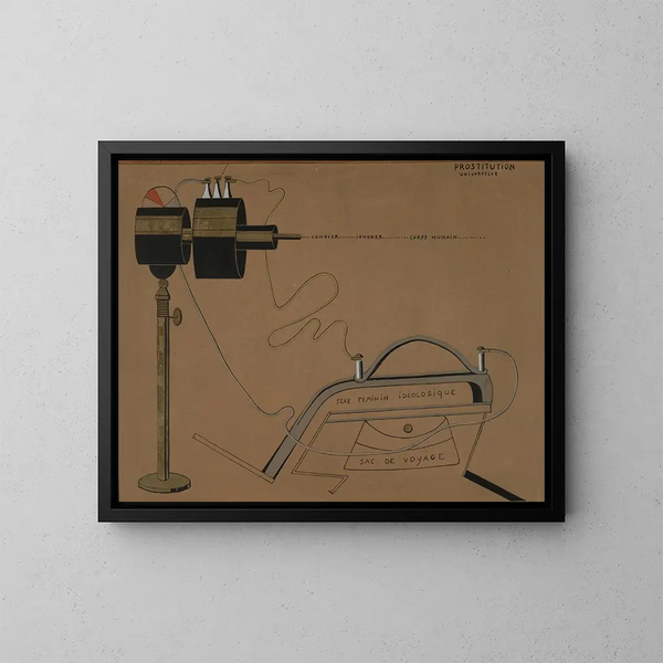 Prostitution universelle - Francis Picabia — oprawiony obraz na ścianie