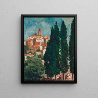 Bez tytułu Saint-Paul-de-Vence - Francis Picabia — oprawiony obraz na ścianie