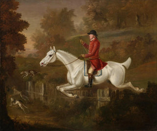 Francis Sartorius - Major Spode taking a fence.webp