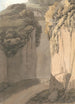 wejścia do jaskini w Posillipo w Neapolu - Francis Towne — widok dzieła