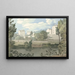 Domy w pobliżu Plymouth - Francis Towne — oprawiony obraz na ścianie