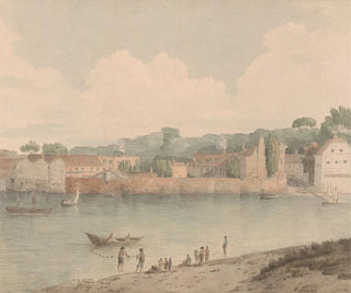 Schody Vauxhall od Millbank, 5 lipca 1797 - Francis Towne — widok dzieła