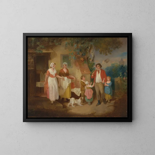 Wieczorna - Francis Wheatley — oprawiony obraz na ścianie