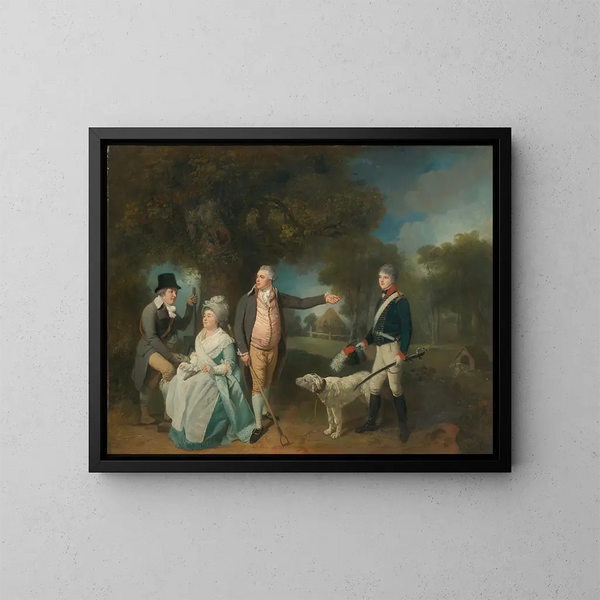 Portret rodziny Wetten - Francis Wheatley — oprawiony obraz na ścianie
