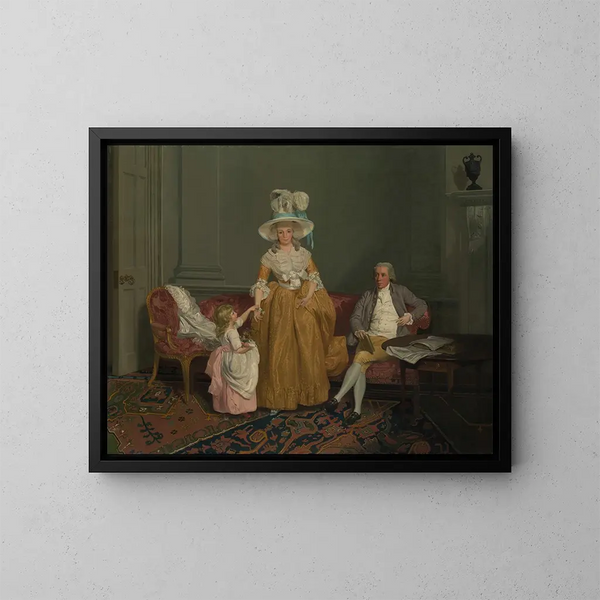 La famille Saithwaite - Francis Wheatley — oprawiony obraz na ścianie